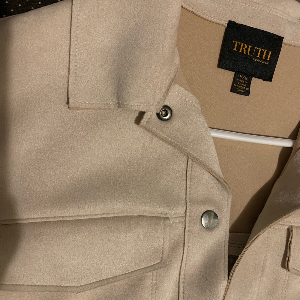 Good condition Truth by Republic faux suede jacket 💛 - Picture 6 of 12